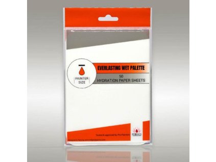 WET PALETTE: 50 X HYDRATION PAPER SHEETS (PAPÍRKY DO MOKRÉ PALETY)