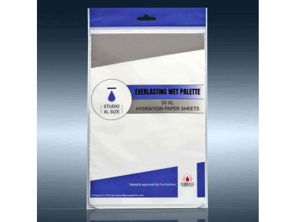 WET PALETTE: 50 X HYDRATION PAPER SHEETS FOR STUDIO XL