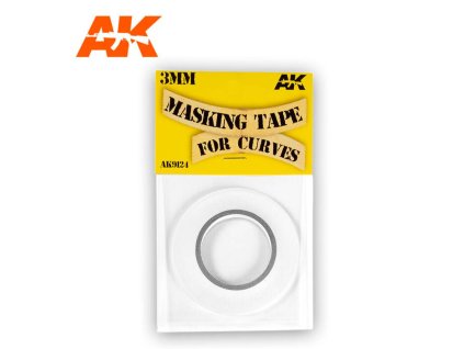 MASKING TAPE: FOR CURVES 3 MM (MASKOVACÍ PÁSKA)