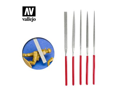 SET: SET OF 5 DIAMOND NEEDLE FILES