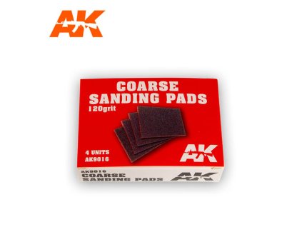 SANDING PADS: COARSE 120 GRIT 4 UNITS (BRUSNÉ DESTIČKY)