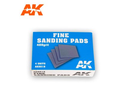 SANDING PADS: FINE 400 GRIT 4 UNITS (BRUSNÉ DESTIČKY)