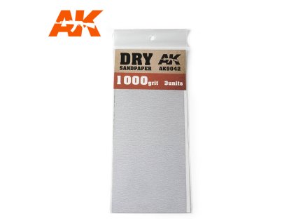 SANDPAPER: DRY 1000 GRIT 3 UNITS (BRUSNÝ PAPÍR)