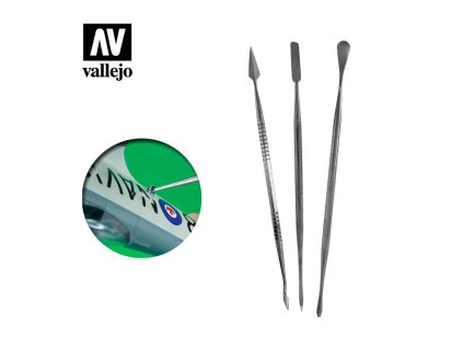 SET: 3 STAINLESS STEEL CARVERS (MODELÁŘSKÉ NÁSTROJE)