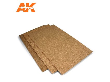 CORK SHEET: FINE GRAINED - 200 X 290 X 6MM  (1 SHEETS)