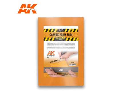 CARVING FOAM: 8 MM A5 SIZE (PĚNOVÁ DESKA)  (228 X 152MM)