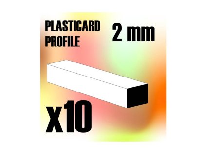 ABS: SQUARED RODS 2MM PACK