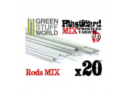 ABS Plasticard - Profile ROD 0'5mm, Green Stuff World 9171