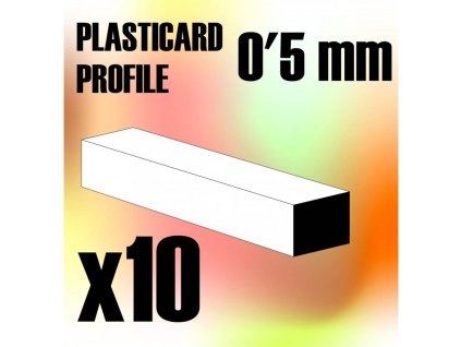 ABS: SQUARED RODS 0.5MM PACK