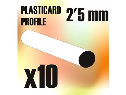 ABS: ROUND RODS 2,5MM PACK