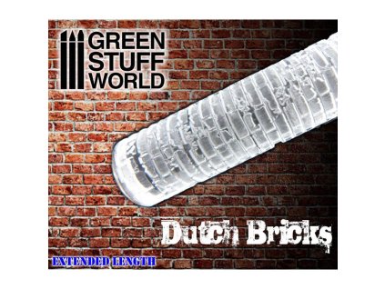 ROLLING PIN: DUTCH BRICKS ROLLIN PIN (TEXTUROVACÍ VÁLEČEK)