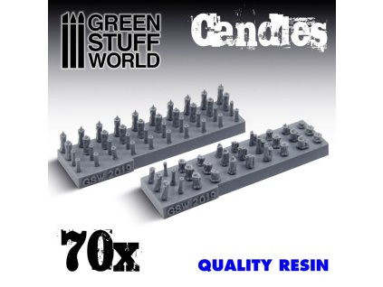 OBJECTS: CANDLES RESIN SET