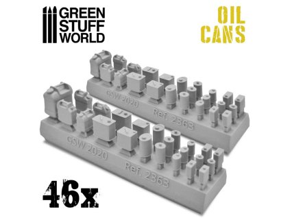 OBJECTS: OIL CANS RESIN SET