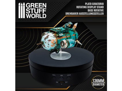 ROTARY TURNPLATE: 136MM USB/BATTERIES