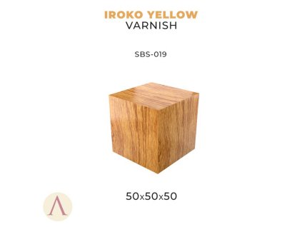 IROKO YELLOW VARNISH-50X50X50