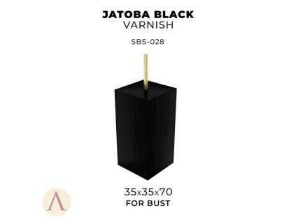 JATOBA: BLACK VARNISH-35X35X70 BUST