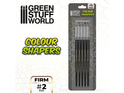 BRUSHES: COLOUR SHAPERS SIZE 2 - BLACK FIRM