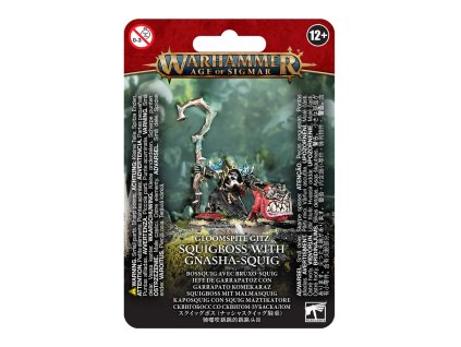 WARHAMMER AGE OF SIGMAR: GLOOMSPITE GITZ - SQUIGBOSS WITH GNASHA-SQUIG