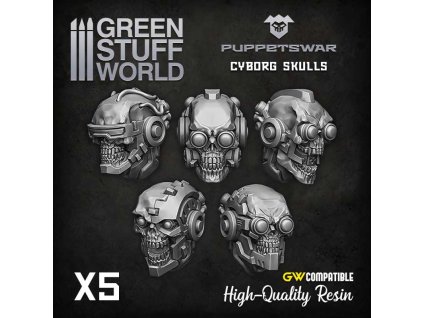 cyborg skulls heads