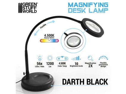 Magnifying desk lamp Darth Black1 (1)