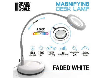Magnifying desk lamp Faded White1 (2)