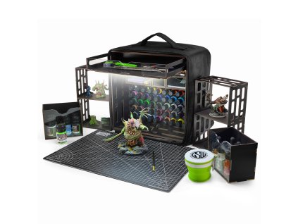 miniature portable paint station