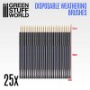 BRUSHES: DISPOSABLE WEATHERING X 25 (JEDNORÁZOVÉ ŠTĚTCE)