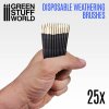 BRUSHES: DISPOSABLE WEATHERING X 25 (JEDNORÁZOVÉ ŠTĚTCE)