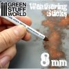STICKS: WEATHERING 8MM (HOUBIČKY)