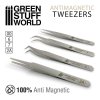 ANTI-MAGNETIC TWEEZERS - QUARTZ SET X4