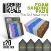 SANDING PADS: FOAM - FINE GRIT ASSORTMENT (BRUSNÉ DESTIČKY)
