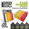 SANDING PADS: FOAM - COARSE GRIT ASSORTMENT (BRUSNÉ DESTIČKY)