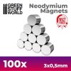 NEODYMIUM 3X0,5MM - SET 100X  (N52)