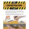 AK INTERACTIVE CARVING FOAM: 8MM A4 SIZE (ŘEZACÍ PĚNA)  (305 X 228MM)