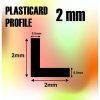 ABS PLASTICARD: ANGLE L PROFILE 2MM PACK
