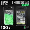 OBJECTS: SMALL CRYSTALS RESIN SET - GLOW (RESINOVÉ KRYSTALY)