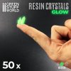 OBJECTS: MEDIUM CRYSTALS RESIN SET - GLOW