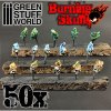 OBJECTS: BURNING HUMAN SKULLS RESIN SET