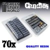 OBJECTS: CANDLES RESIN SET