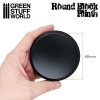 DISPLAY: BLACK ROUND PLINTH 8CM