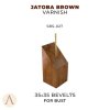 JATOBA: BROWN VARNISH-35X35 BEVEL 75 BUST