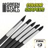 BRUSHES: COLOUR SHAPERS SIZE 2 - BLACK FIRM (SILIKONOVÉ ŠTĚTCE)