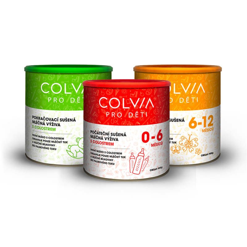 COLVIA PRO DĚTI – počáteční a pokračovací sušená mléčná výživa