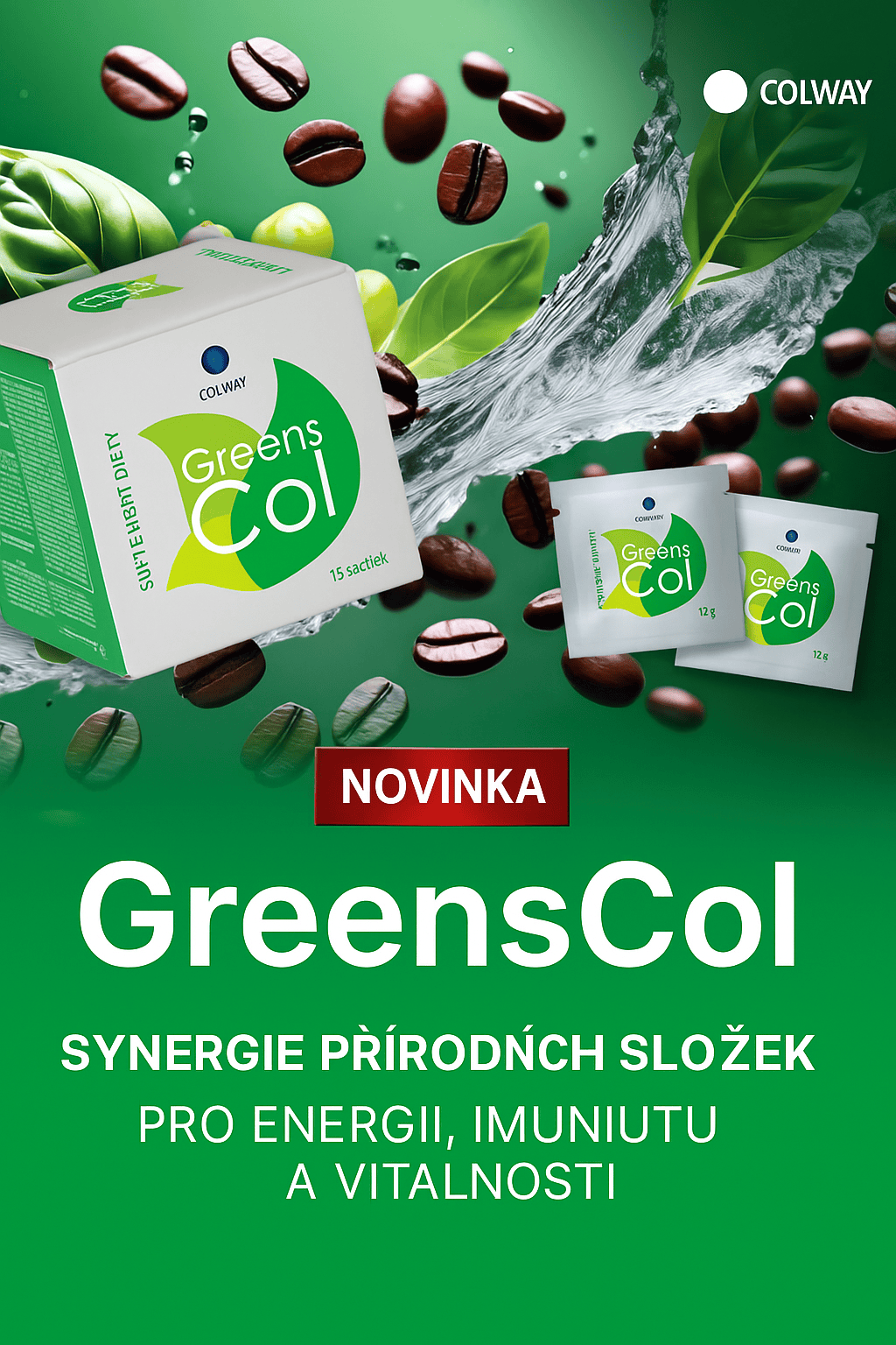Novinka v nabídce GreensCol – Zelený restart imunity, trávení a vitality