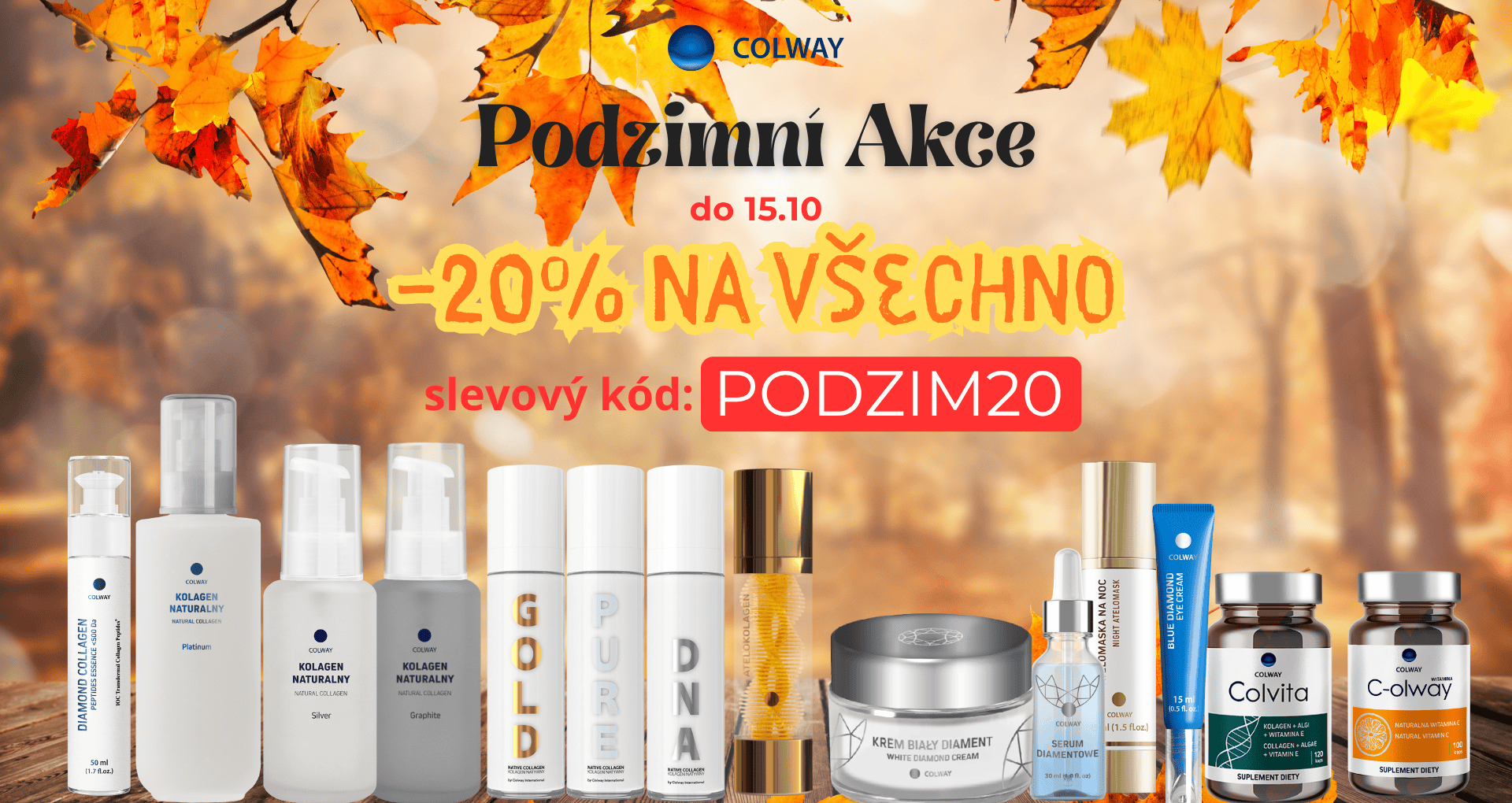 -20% na cely sortiment!! Podzimní Akce do 15.10 !!!