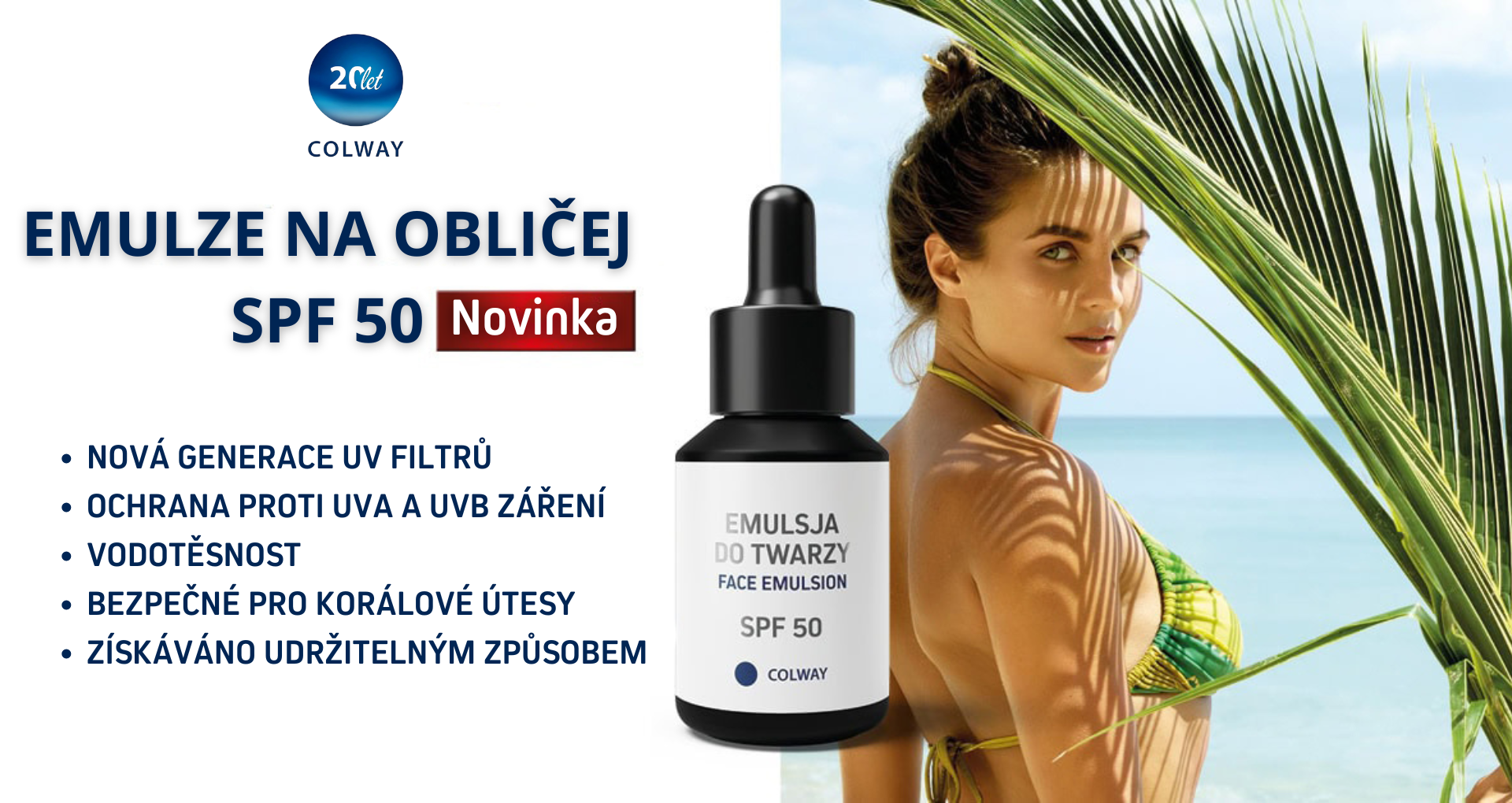 Představujeme novinku v naší nabídce – Emulze na obličej SPF 50