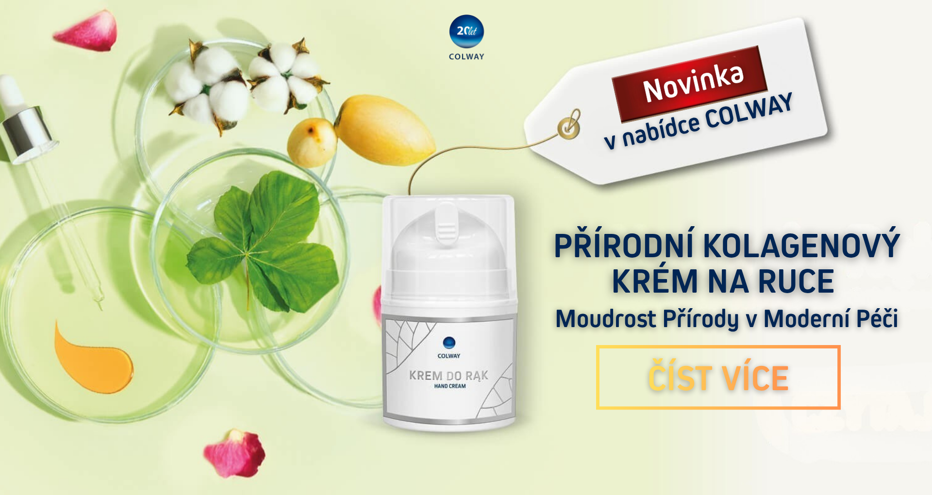 novinka colway prirodni krem na ruce