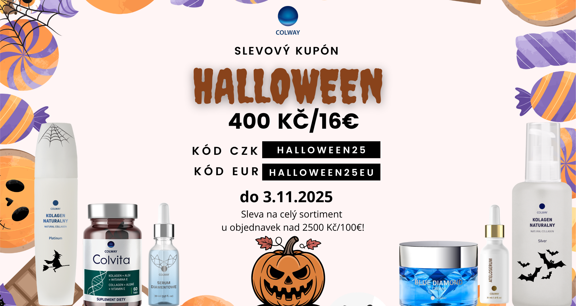 halloween colway 2025 slevovy kupon