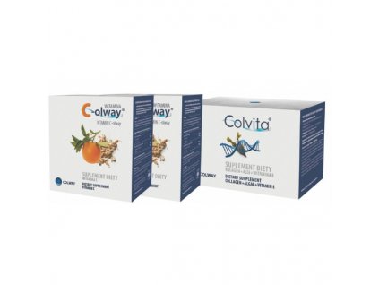 Sada Colvita 120 kapslí a 2x Vitamín C-olway