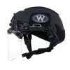 EXFIL Ballistic SL Black Left Face Shield Down